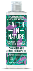 FAITH IN NATURE Lavender & Geranium matu kondicionieris, 400 ml