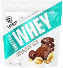 SWEDISH SUPPLEMENTS Lifestyle Whey Chocolate Peanutbutter pulveris, 450 g