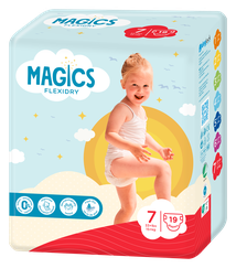 MAGICS Flexidry XXL, 15+kg, Bērnu autiņbiksītes, 19 gab.