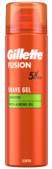 GILLETTE Fusion Sensitive with Almond Oil skūšanās putas, 200 ml