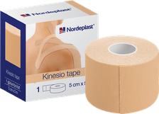 NORDEPLAST bēšs, 5 cm x 5 m kinezioloģiskais teips, 1 gab.