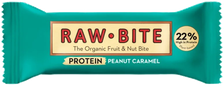 RAWBITE proteīna, ar karameli batoniņš, 45 g