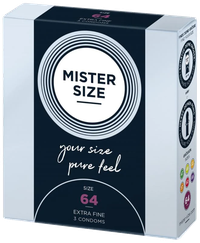 MISTER SIZE 64/225 mm prezervatīvi, 3 gab.