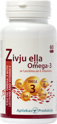 APTIEKAS PRODUKCIJA Zivju Eļļa Omega-3 Ar Lecitīnu Un E Vitamīnu kapsulas, 60 gab.