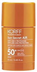 KORFF Sun Secret AIR Anti-Age and Protection Stick SPF 50+ saules aizsarglīdzeklis, 25 ml