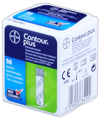 CONTOUR Plus testa strēmeles, 50 gab.