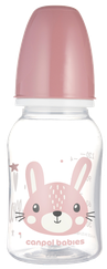 CANPOL BABIES Cute Animals Pink pudelīte, 120 ml