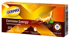 GERIMAX Extreme Energy tabletes, 10 gab.