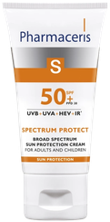 PHARMACERIS S Spectrum Protect SPF 50+ saules aizsarglīdzeklis, 50 ml