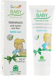 NATURA HOUSE Cucciolo Baby Bubble-gum bērnu zobu pasta, 50 ml