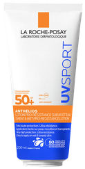 LA ROCHE-POSAY UVSport Sweat&Wet SPF50, vandeniui ir prakaitui atsparus apsauginis kremas nuo saulės, 200 ml