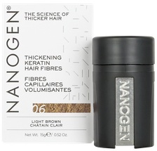NANOGEN Keratin Light Brown, apimties suteikianti plaukų pudra, 15 g