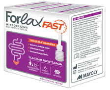 FORLAX Fast 9g mikroklizma, 6 gab.