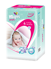 MAGICS Pants Maxi 4 (9-15 kg) biksītes, 22 gab.
