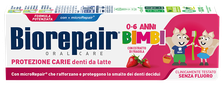 BIOREPAIR Kids (Zemeņuu, 0-6 g.) zobu pasta, 50 ml