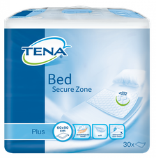 TENA Bed Secure Zone Plus 60 x 90 cm absorbējošie palagi, 30 gab.