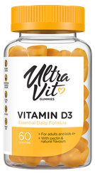 ULTRAVIT   Vitamin D3 kramtomosios tabletės, 60 vnt.