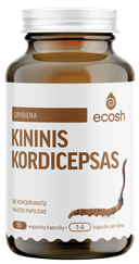 ECOSH Kininis Kordicepsas 500mg kapsulės, 90 vnt.