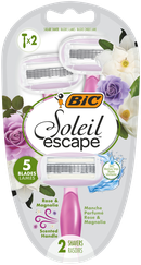 BIC Soleil Escape Rose & Magnolia vienreizlietojamie skuvekļi, 2 gab.