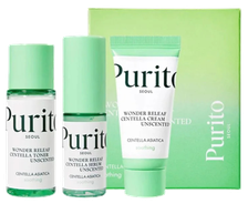 PURITO Wonder Releaf Centella Unscented Mini komplekts, 1 gab.
