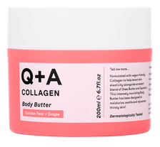 Q+A Collagen ķermeņa sviests, 200 ml