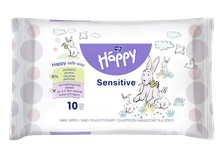 BELLA Sensitive mitrās salvetes, 10 gab.