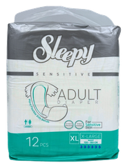 SLEEPY Sensitive Adult XL autiņbiksītes, 12 gab.