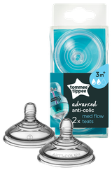 TOMMEE TIPPEE Anti-Colic 3 m+ knupis, 2 gab.