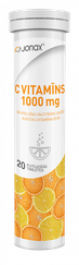 JONAX C Vitamīns 1000 mg putojošās tabletes, 20 gab.