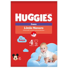 HUGGIES Pants S4 pull-up for boys, 9-14kg, box biksītes, 72 gab.