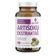 ECOSH artišokų ekstraktas kapsulės, 60 vnt.