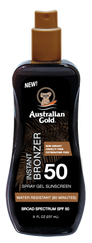 AUSTRALIAN GOLD SPF50 Spray Gel Bronzer saules aizsargsprejs, 237 ml
