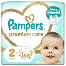 PAMPERS Premium Care 2 (4-8 kg) autiņbiksītes, 68 gab.