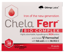 OLIMP LABS Chela - Ferr Bioactiv Complex kapsulas, 30 gab.