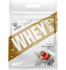 SWEDISH SUPPLEMENTS Whey Deluxe Fresh Strawberry pulveris, 1800 g