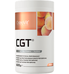 OSTROVIT CGT Peach, persikų skonio milteliai, 600 g
