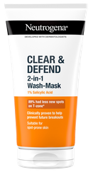 NEUTROGENA Anti-Spot 2-in-1 Wash & Mask with 1% Salicylic Acid attīrošs līdzeklis, 150 ml
