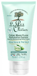 LE PETIT OLIVIER Aloe Vera & Green Tea roku krēms, 75 ml