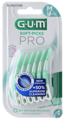 GUM Soft-Picks Pro Medium zobstarpu birstīte, 30 gab.