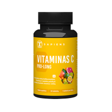 SAPIENS Vitamin C PRO-LONG dengtos tabletės, 30 vnt.