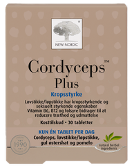 NEW NORDIC Cordyceps Plus tabletes, 30 gab.