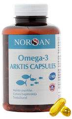 NORSAN Omega-3 Arktis kapsulės, 120 vnt.