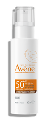 AVENE Sun Anti Pigmentation SPF50+, pigmentuojai odai fluidas, 40 ml