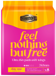 FREEMORE Ultra Thin Day Use higiēniskās paketes, 8 gab.