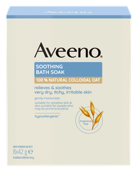 AVEENO Soothing Bath Soak 42g vannas sāls, 8 gab.