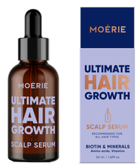 MOERIE Ultimate Hair Boost Stimulating Scalp plaukų serumas, 50 ml