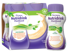NUTRICIA Nutridrink PlantBased 1,5 kcal/ml ar mango un pasifloras augļu garšu 200 ml, 4 gab.
