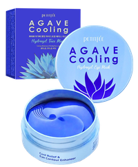 PETITFEE Agave Cooling Hydrogel acu spilventiņi, 60 gab.
