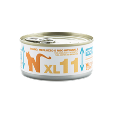 NATURAL CODE XL 11 Tuncis, Menca Un Brūnie Rīsi mitrā barība, 170 g