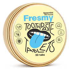 FRESMY Spearmint zobu pastas tabletes, 30 gab.